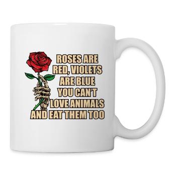 Roses are Red - Tasse - Weiß - Rechts