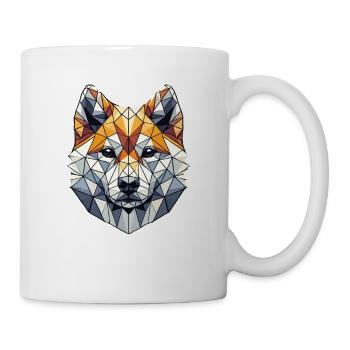 Geometric Art Japanese Shiba Inu - Mug - white - Right