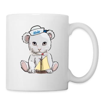 Cats, Teddy, Sailor, Maritime, Sailing Ship, Cat - Mug - white - Right