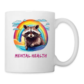 RACCOON Santé mentale - Mug blanc - blanc - Droite