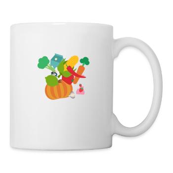 Les aliments sains pour développer un excellent cerveau 2 - Mug blanc - blanc - Droite