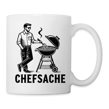Grillen - Tasse - Weiß - Rechts