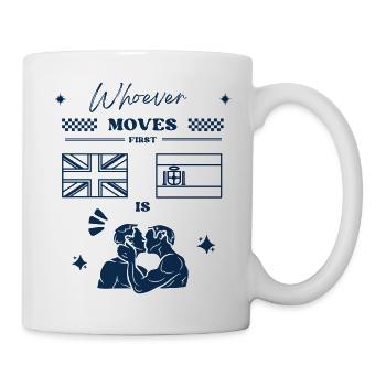 Whoever moves first - Tasse - Weiß - Rechts