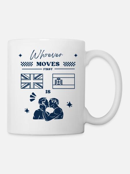 Whoever moves first - Tasse - Weiß