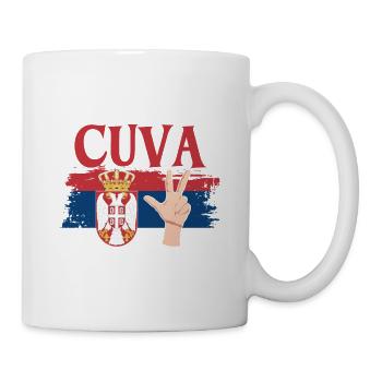 Serbia Flag Serbia Srbija Majice Bog cuva Srbe - Mug - white - Right