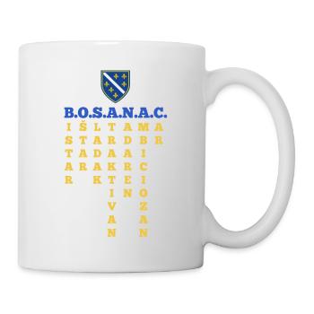Bosnien Flagge Bosna Shirt – Perfektes Bosnische - Tasse - Weiß - Rechts