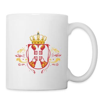 Serbien Wappen Balkan Serbia Srbija Majice Serbe - Tasse - Weiß - Rechts