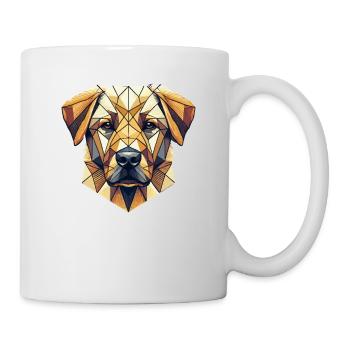 Geometric Line Art Labrador Retriever Lab Dog - Mug - white - Right