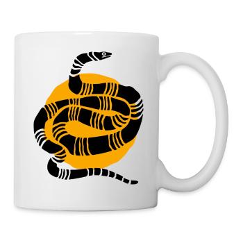 Sonne und schlange - Tasse - Weiß - Rechts
