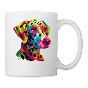Dalmatian Dogs Colorful Colors Pop Art Rainbow - Mug - white - Right