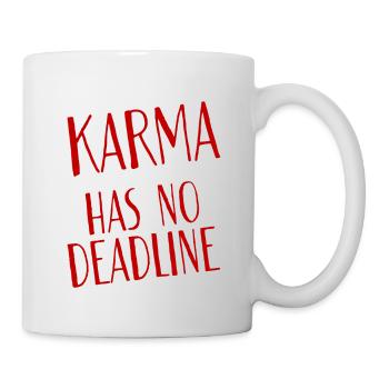 Le karma n’a pas de date limite 2 - Mug blanc - blanc - Droite