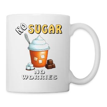 NO SUGAR NO WORRIES - Mug - white - Right