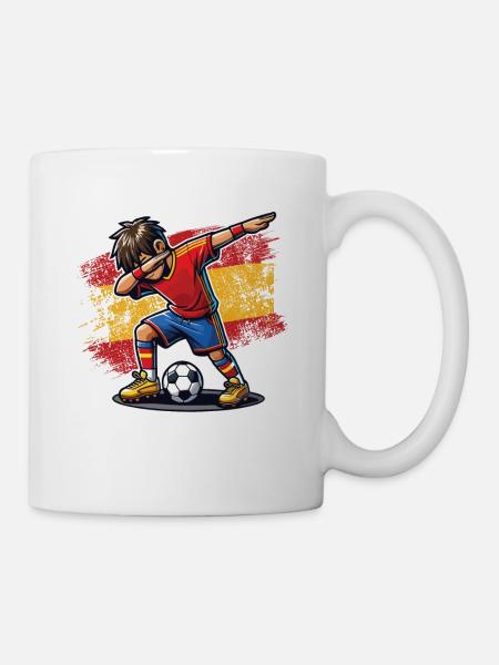 Dabbing Soccer Player Dabbing Boy - Mug - white