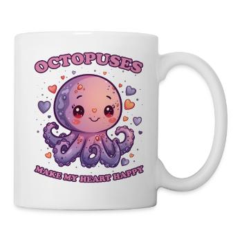 Funny Octopus Cephalopod Squid Gift - Mug - white - Right