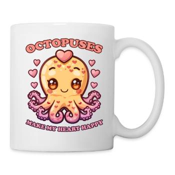Funny Octopus Cephalopod Squid Gift - Mug - white - Right