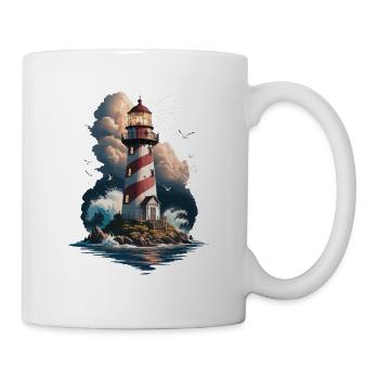 Leuchtturm Ostsee Nordsee - Tasse - Weiß - Rechts