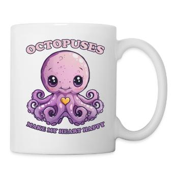Funny Octopus Cephalopod Squid Gift - Mug - white - Right
