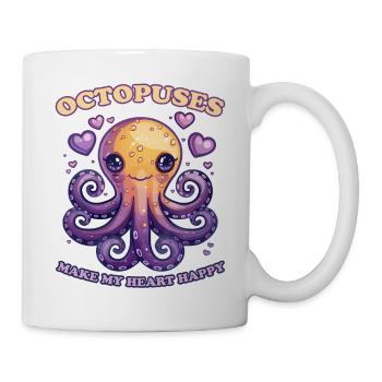 Funny Octopus Cephalopod Squid Gift - Mug - white - Right