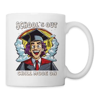 SCHOOL`S OUT CHILL MODE ON - Tasse - Weiß - Rechts