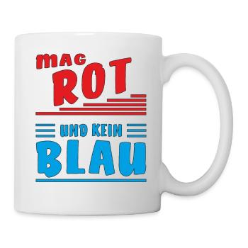 LIKES RED AND NOT BLUE - Mug - white - Right