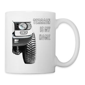 AUTO TERRAIN IS MY HOME - Tasse - Weiß - Rechts
