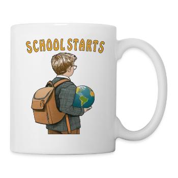 SCHOOL STARTS - Mug - white - Right