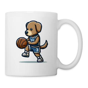 Cute Basketball Player Dog - Tasse - Weiß - Rechts