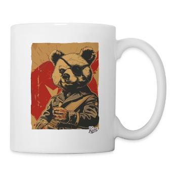 Propaganda Stil: Spielzeug General Plüschbär - Tasse - Weiß - Rechts