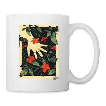 Style de propagande : La main sur les plantes au paradis - Mug blanc - blanc - Droite