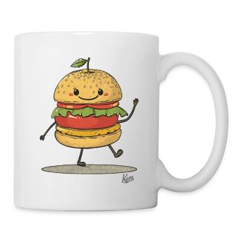 Retro Apple Sandwich Burger - Mug - white - Right