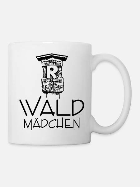 Wald Mädchen Rennsteig 1 0 - Tasse - Weiß