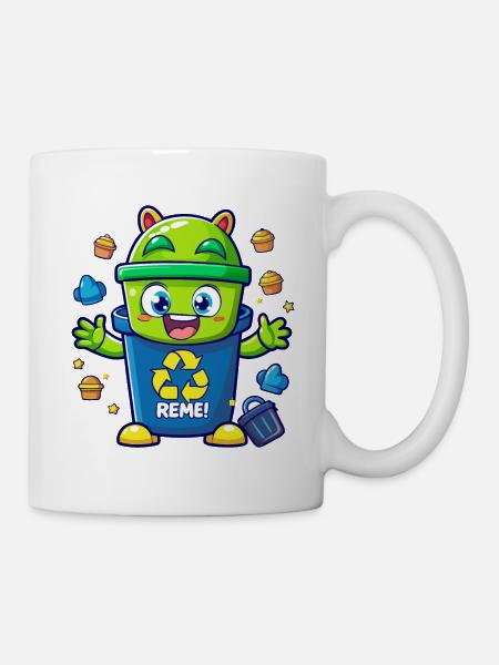 MÜLLTONNEN - Tasse - Weiß