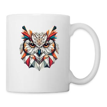 Geometric Art Owl Bird Owlet Owls Lover - Mug - white - Right