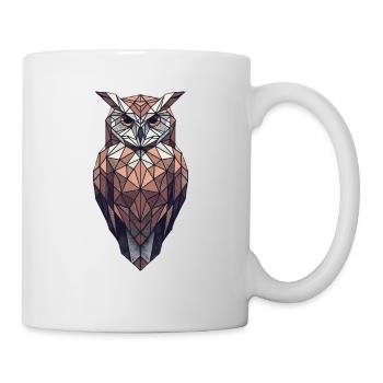 Geometric Art Owl Bird Owlet Owls Lover - Mug - white - Right