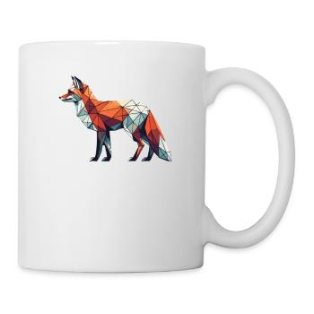 Geometric Art Fox Foxes - Mug - white - Right