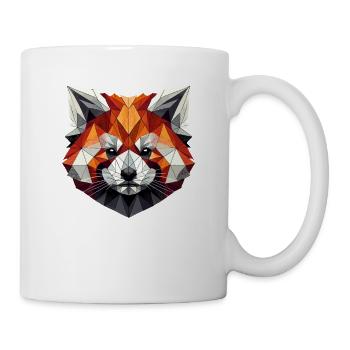 Geometric Art Red Panda Bear Pandas - Mug - white - Right