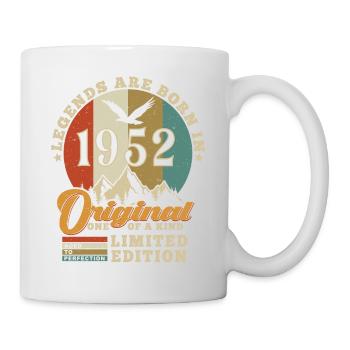 Original 1952 Geburtstagsgeschenk 1952 authentisch - Tasse - Weiß - Rechts