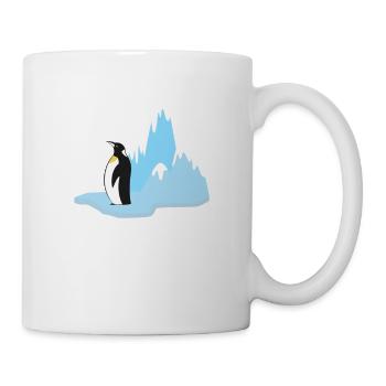Glacier With Penguin Bird Animal Habitat T-Shirt - Mug - white - Right
