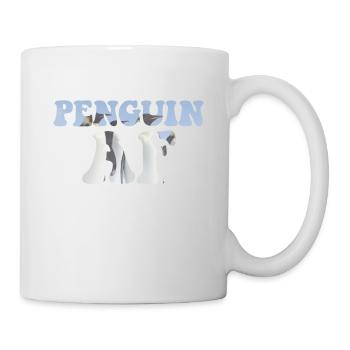 Penguin AF T-Shirt - Funny Penguin Animal Lover - Mug - white - Right