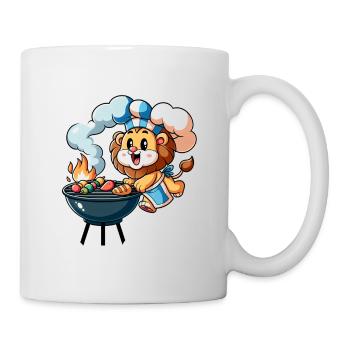 Cute BBQ Lion - Mug - white - Right