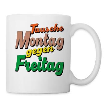 Swap Monday for Friday - Mug - white - Right