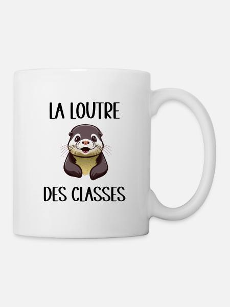 loutre des classes - Mug blanc - blanc
