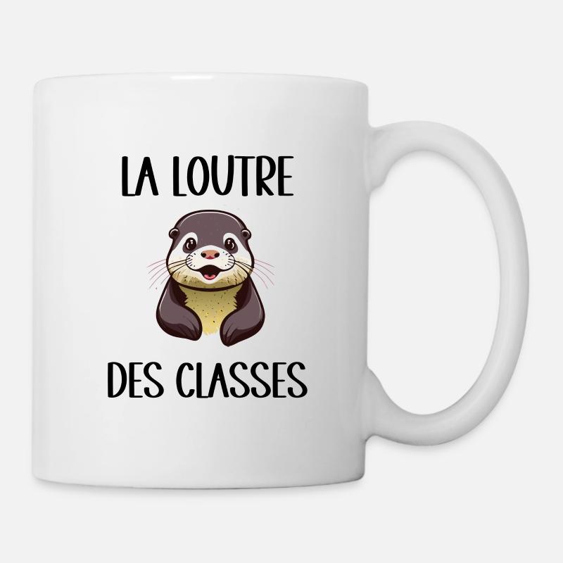 loutre des classes - Mug blanc - blanc
