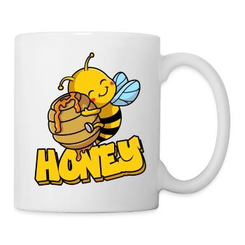 Small honey bee - Mug - white - Right