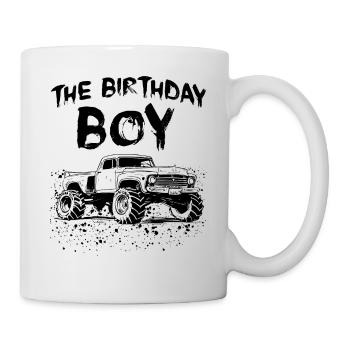 Das Geburtstagskind Monster Truck Passende Familie - Tasse - Weiß - Rechts