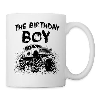 Das Geburtstagskind Monster Truck Passende Familie - Tasse - Weiß - Rechts