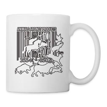 Les animaux ne sont pas des Produits - Mug blanc - blanc - Droite
