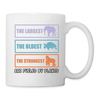 Angetrieben durch Pflanzen - Tasse - Weiß - Rechts