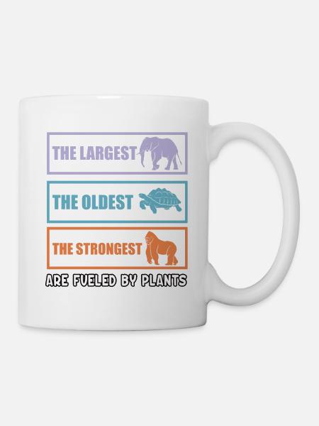 Angetrieben durch Pflanzen - Tasse - Weiß