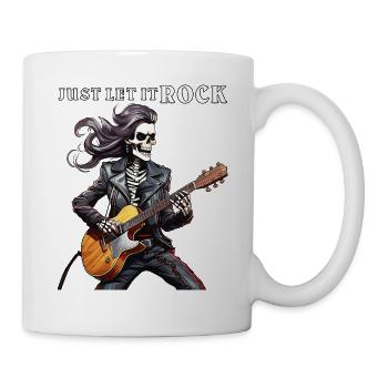 MUSIKER ROCK JUST LET IT ROCK - Tasse - Weiß - Rechts